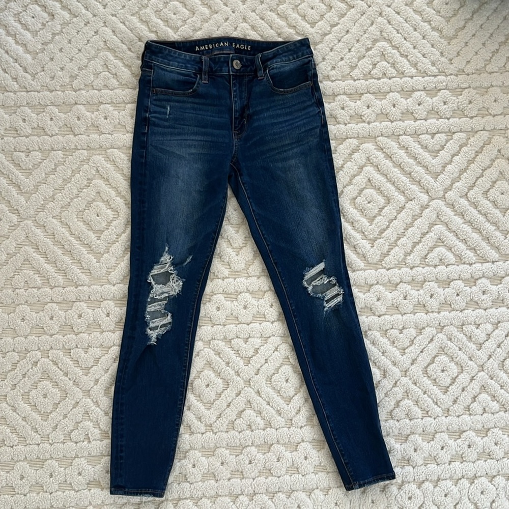 American Eagle 360 NE(X)T Level Stretch Hi-Rise Jeggings size 6 Regular